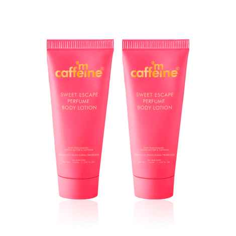 Buy mCaffeine Sweet Escape Perfume Body Lotion with Niacinamide Cocoa & Shea Butter Combo (150 ml *2) Pack of 2 - Purplle