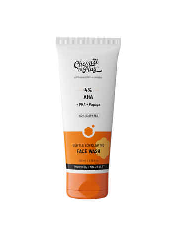 Chemist At Play's Gentle Exfoliating Face Wash| Instant Glow| Gently Exfoliates| Reveals Brighter Skin|100 ml