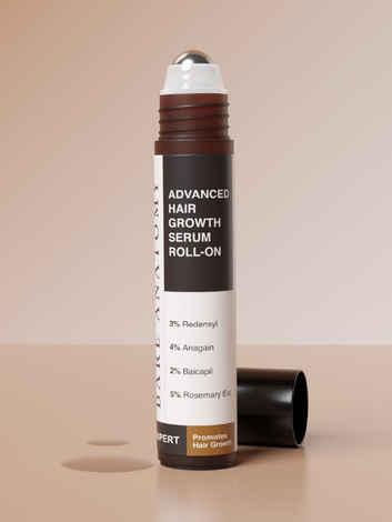 Bare Anatomy Advanced Hair Growth Serum Roll-On with Rosemary & Redensyl | For Men & Women | 25 ml