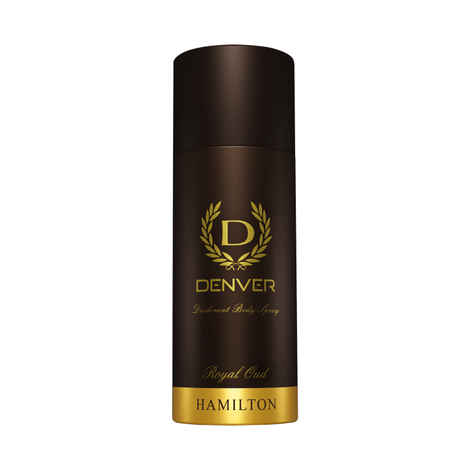 Buy DENVER Hamilton Royal Oud Deodorant - 150 ml | Long Lasting Deo Body Spray for Men - Purplle