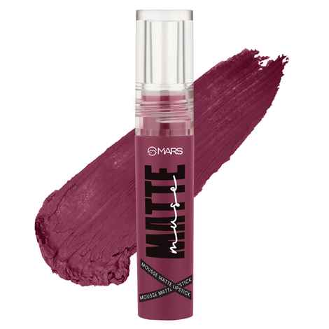 Buy MARS Matte Muse Mousse Lipstick (3 ml) (13-POWER DIVA) with Doe-Foot Applicator | Highly Pigmented | Smooth Texture | Hydrating Formula | Blurry Lips Effect - Purplle