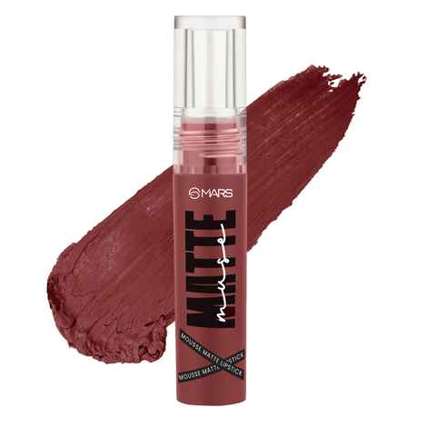 Buy MARS Matte Muse Mousse Lipstick (3 ml) (18-FIERCE STAR) with Doe-Foot Applicator | Highly Pigmented | Smooth Texture | Hydrating Formula | Blurry Lips Effect - Purplle