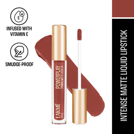 Buy Lakme 9to5 Primer + Matte Liquid Lip Color MB2 Intense Latte - 4.2 ml - Purplle