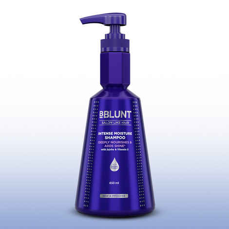 Buy BBLUNT Intense Moisture Shampoo with Jojoba and Vitamin E for Dry & Frizzy Hair - 650 ml - Purplle