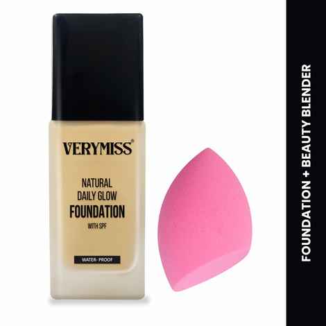 Buy VERYMISS Foundation + Beauty Blender Combo of 2 - Purplle
