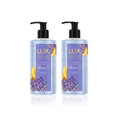 Buy Lux Lavender & Vit C Illuminating Body Wash (400 ml) Pack Of 2 - Purplle