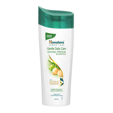 Buy Himalaya Gentle Daily Care Natural Protein Shampoo, Gently cleanses & strengthens, With Chickpea, Licorice & Amla, For Women & Men , 180 ml - Purplle