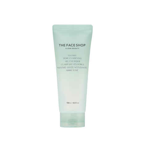 Buy The Face Shop Tea Tree Gel Cleanser - Korean Face Wash with Salicylic Acid (BHA), AHA & PHA for Acne (100 ml) - Purplle