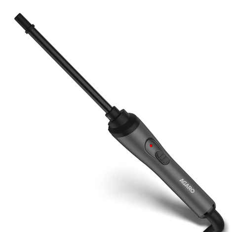 Buy AGARO HC8001 Hair Curler With 10MM Barrel, Rod, Tong, Chopstick Hair Curler, Ceramic Coated Plates, Cool Touch Tip, Fast Heating, For Women, Maggie Curl, Hair Curling, Styling, Grey & Black - 1 pc - Purplle