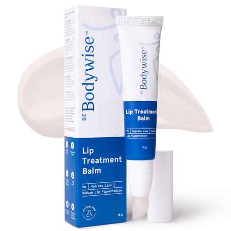 Buy Be Bodywise Lip Treatment Balm 15 gm for Dry & Chapped | With Shea Butter, Squalene & Niacinamide | Treats Pigmentation & Deeply Moisturizes Lips, White - Purplle