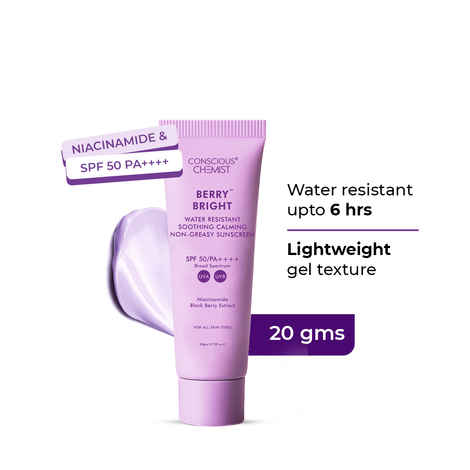 Buy Conscious Chemist Niacinamide Water Resistant Non-Greasy Sunscreen SPF 50 PA++++ (20 gm) - Purplle