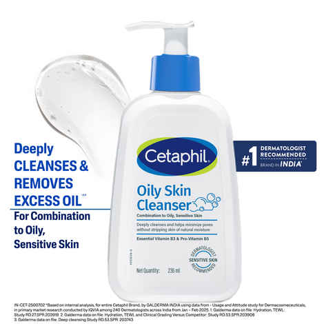 Buy Cetaphil Oily Skin Cleanser - (236 ml ) - Purplle