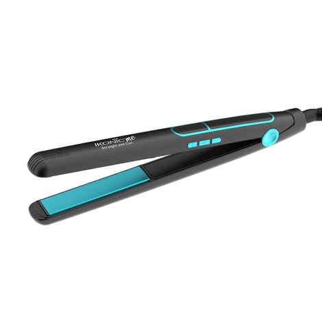 Buy Ikonic Me 2 In 1 Straight And Curl Slim - Black & Teal - 1 Pc - Purplle