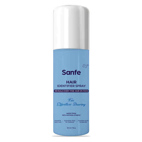 Buy Sanfe Facial Hair Identifier Spray | For Face Shaving with Razor, Dermaplaning For Women | Prevents razor cuts | 50 ml - Purplle