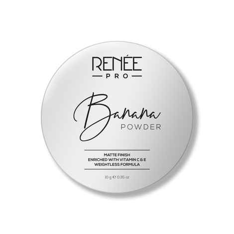 Buy RENEE PRO Banana Loose Powder - Medium - Sets Makeup, Extended Wear & Controls Shine - Long-Lasting, Lightweight & Blendable - Vitamin C & E Infused Formula for Flawless Mattified Skin - 10 gm - Purplle