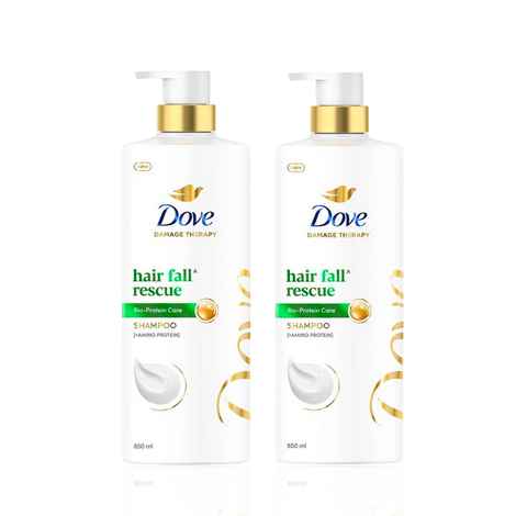 Buy Dove Hair Fall Rescue Shampoo (650 ml) -Pack of 2 - Purplle