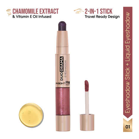 Buy INSIGHT Duo Drama Eyeshadow – Mystic Froth 8 gm - Purplle