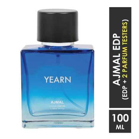 Buy Ajmal Yearn Eau De Parfum Aquatic Perfume (100 ml) Party Wear for Men - Purplle