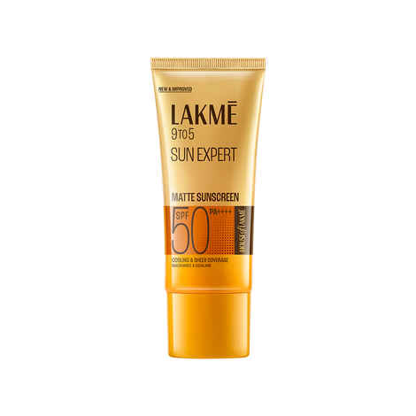 Buy Lakme Matte Sunscreen SPF 50 PA+++, Niacinamide|UVA/B Protection|For Normal To Oily Skin 100 ml - Purplle