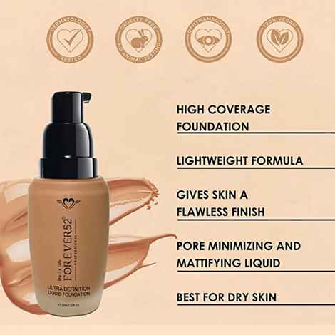 Buy Daily Life Forever52 Ultra Definition Liquid Foundation (Cream Beige,30ml) - Purplle