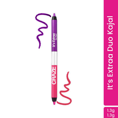 Buy Swiss Beauty Craze It'S Extraa Duo Kajal Mean Girls (1.3 gm) - Purplle
