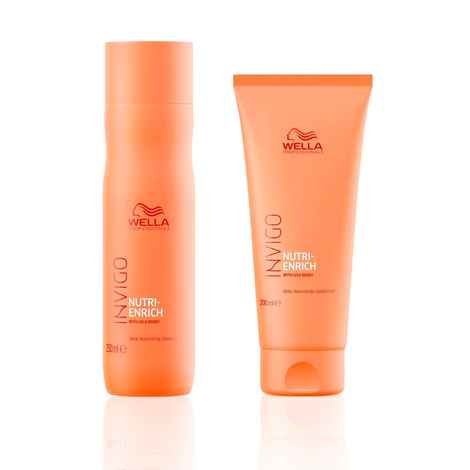 Buy Wella Professionals Invigo Nutri-Enrich Nourishing Duo (Shampoo & Conditioner for Dry Hair) - (250 ml + 200 ml) Combo of 2 - Purplle