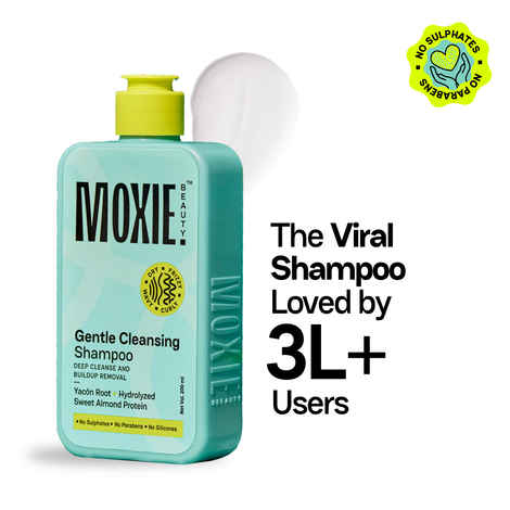 Buy Moxie Beauty Gentle Cleansing Shampoo | For Dry & Frizzy Hair | Sulphate and Parabens Free | Removes Buildup | 200 ml, Pack of 1 - Purplle