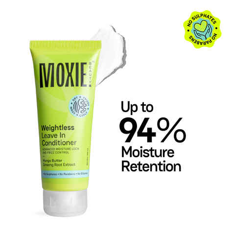 Buy Moxie Beauty Weightless Leave In Conditioner | For Wavy Indian Hair | Up to 94% Moisture Retention | Anti-Frizz Lightweight Formula | 50 ml, Pack of 1 - Purplle