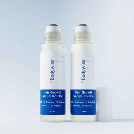Buy Be Bodywise Hair Growth Serum Roll On 10 ml (Pack of 2)- 3% Rosemary 3% Redensyl & 2% Aminexil For New Hair Growth - Purplle
