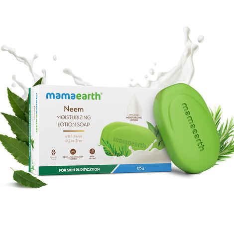 Buy Mamaearth Neem Moisturizing Lotion Soap 125 gm - Purplle