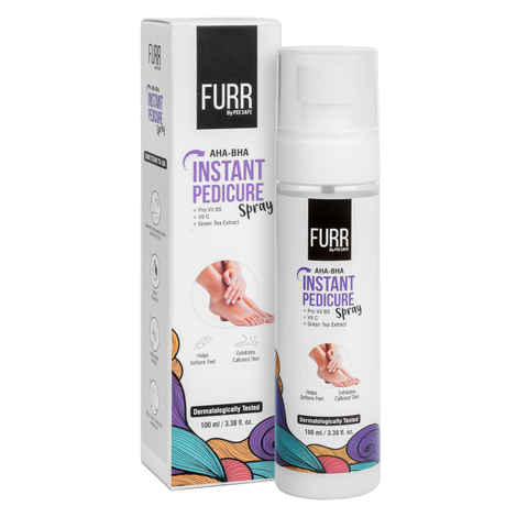 Buy FURR by Pee Safe Instant Pedicure Spray with AHA BHA | Salon-like Pedicure in 30 Seconds 100 ml - Purplle