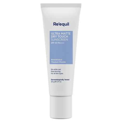 Buy Re'equil Ultra Matte Dry Touch Sunscreen Gel Spf 50 PA++++ (20 gm) - Purplle