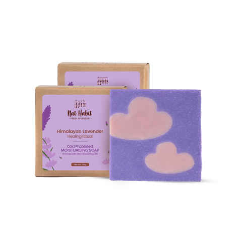 Buy Nat Habit Cold Processed Himalayan Lavender Moisturising Soap - Pack of 2 - Purplle