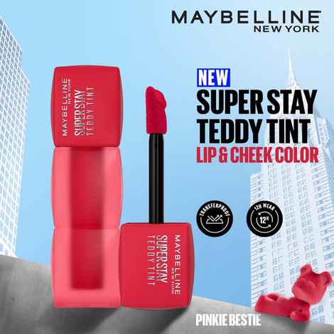 Buy Maybelline New York Superstay Teddy Tint - Lip and Cheek Color | Pinkie Bestie, 5 ml - Purplle
