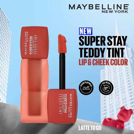 Buy Maybelline New York Superstay Teddy Tint - Lip and Cheek Color | Latte To Go, 5 ml - Purplle