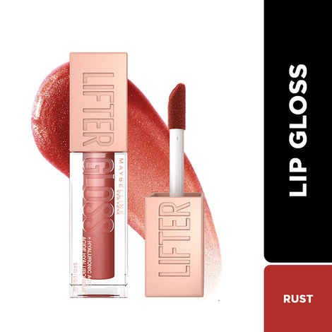 Buy Maybelline New York Lifter Gloss, Tinted Lip Gloss With Hyaluronic Acid, Rust, 5.4 ml - Purplle