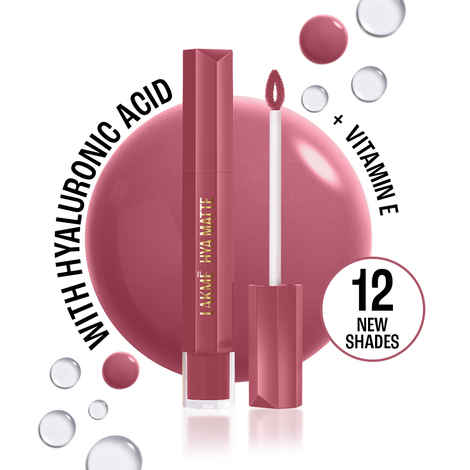 Buy Lakme 9to5 Hya Matte, After Hours Pink, Hydrating Liquid Lipstick with Hyaluronic Acid- 5.3 ml - Purplle