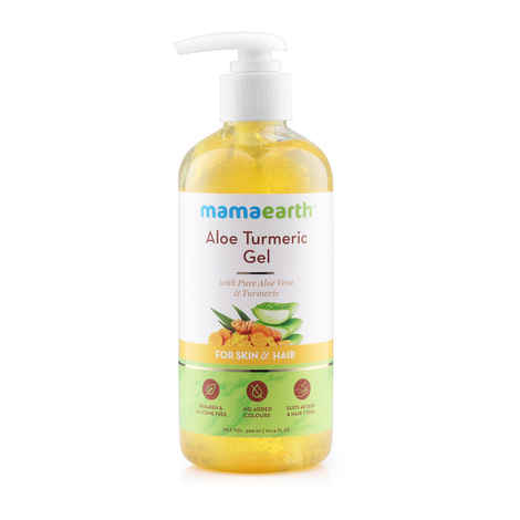 Buy Mamaearth  aloe turmeric gel with pure aloe vera & turmeric for skin & hair(300 ml) - Purplle