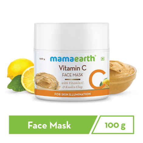 Buy Mamaearth Vitamin C Face Mask With Vitamin C & Kaolin Clay For Skin Illuminitation (100 gm) - Purplle