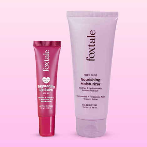 Buy Foxtale Hydration Duo (Nourishing Face Moisturizer-50 ml + Hula Hoop Brightening Body Lotion-200 ml) - Combo of 2 - Purplle