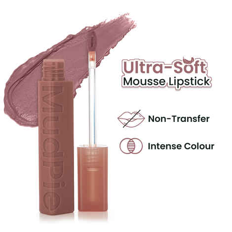 Buy Swiss Beauty Mudpie Lipstick | Soft Matte Mousse Finish - 3 gm, CEO Chic - Purplle