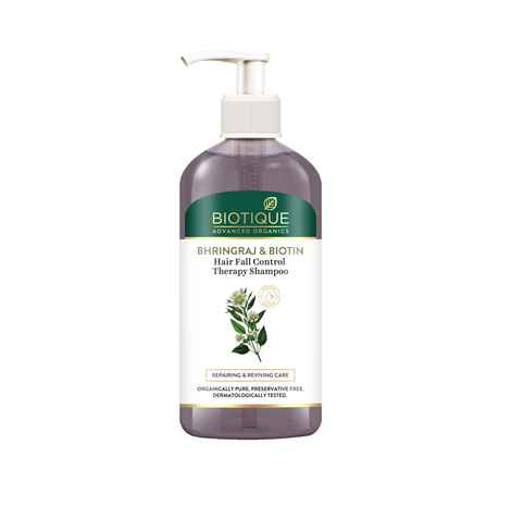 Buy BIOTIQUE BHRINGRAJ & BIOTIN Hair Fall Control Therapy Shampoo (300 ml) - Purplle