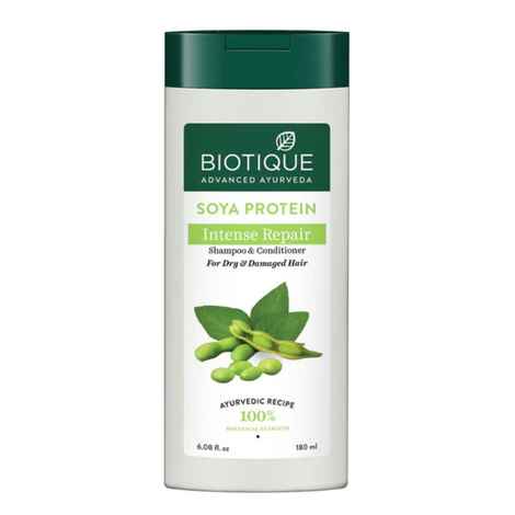 Buy Biotique Soya Protein Intense Repair Shampoo 180Ml - Purplle