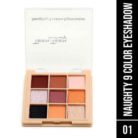 Buy Teen.Teen Naughty 9 Colors Eyeshadow - Es101 / 01, 10 gm - Purplle