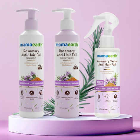 Buy Mamaearth Rosemary Anti-Hair Fall Combo (Rosemary Anti-Hair Fall Shampoo-250 ml + Anti-Hair Fall Conditioner-250 ml + Anti-Hairfall Spray-200 ml) - Purplle