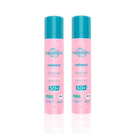 Buy Aqualogica Radiance+ Dewy Lightweight Sunscreen Gel SPF 50+ PA+++ for Oily & Acne-Prone Skin 50 gm (Pack of 2) - Purplle