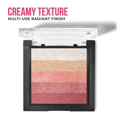 Buy Insight Cosmetics 5 Shades Of Shine Brick Highlighter - Jaipur Pink - 12 gm - Purplle