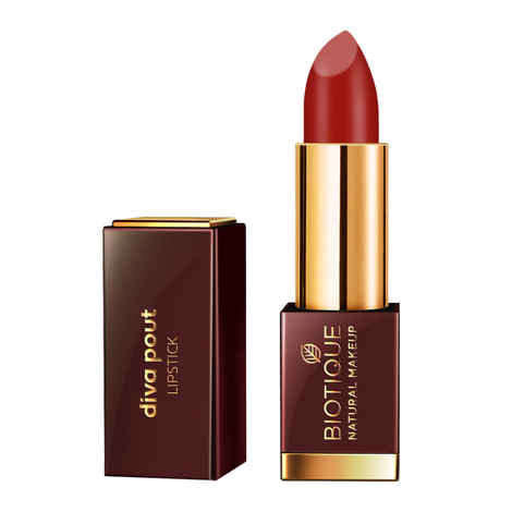 Buy Biotique Natural Makeup Diva Pout Lipstick (Scarlet Twist)(4 gm) - Purplle