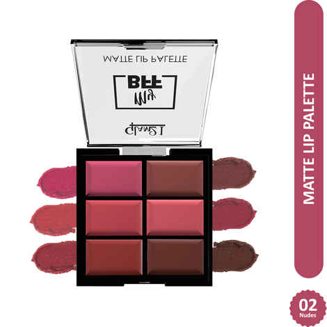 Buy Glam 21 My BFF Matte Lip Palette | 6 Lipstick Colors | Travel Friendly Lip Palette | Creamy Matte Finish - 9 gm | Nudes-02 - Purplle
