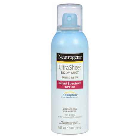 Buy Neutrogena Ultra Sheer Body Mist Sunscreen SPF-30 (141 g) - Purplle